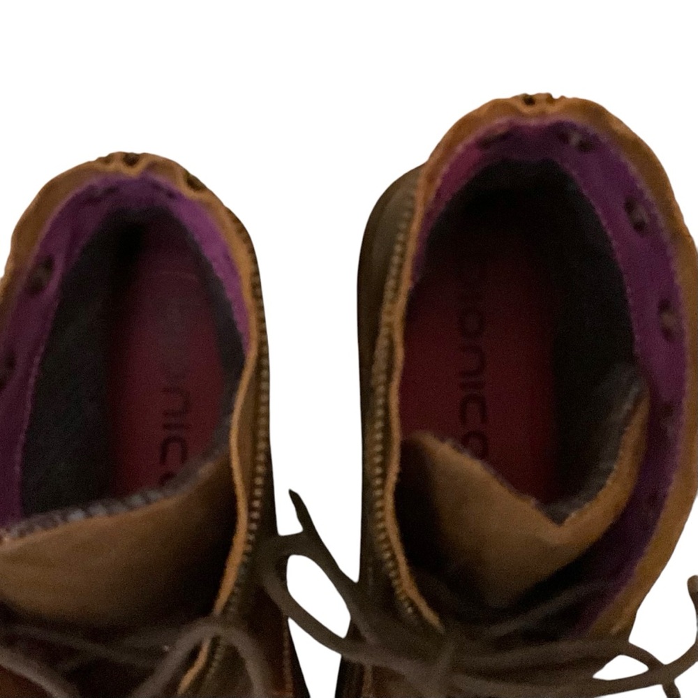 Bionica Brown Lace-Up Women's Boots - Picture 7 of 9
